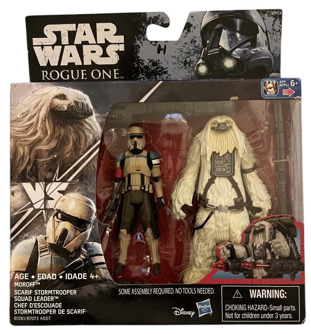 Star Wars Rogue One Hasbro 2016 Moroff & Scarif Stormtrooper Figures Set MIP